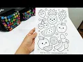 Cute Fruit Coloring Page for Kids Easy Coloring Tutorial