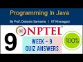 NPTEL Java Assignment 9 Answers Programming in Java Week 9 Assignment Quiz 9 Answers Quiz 9 2020