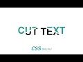 CSS Text Split Effect Text Cut Animation