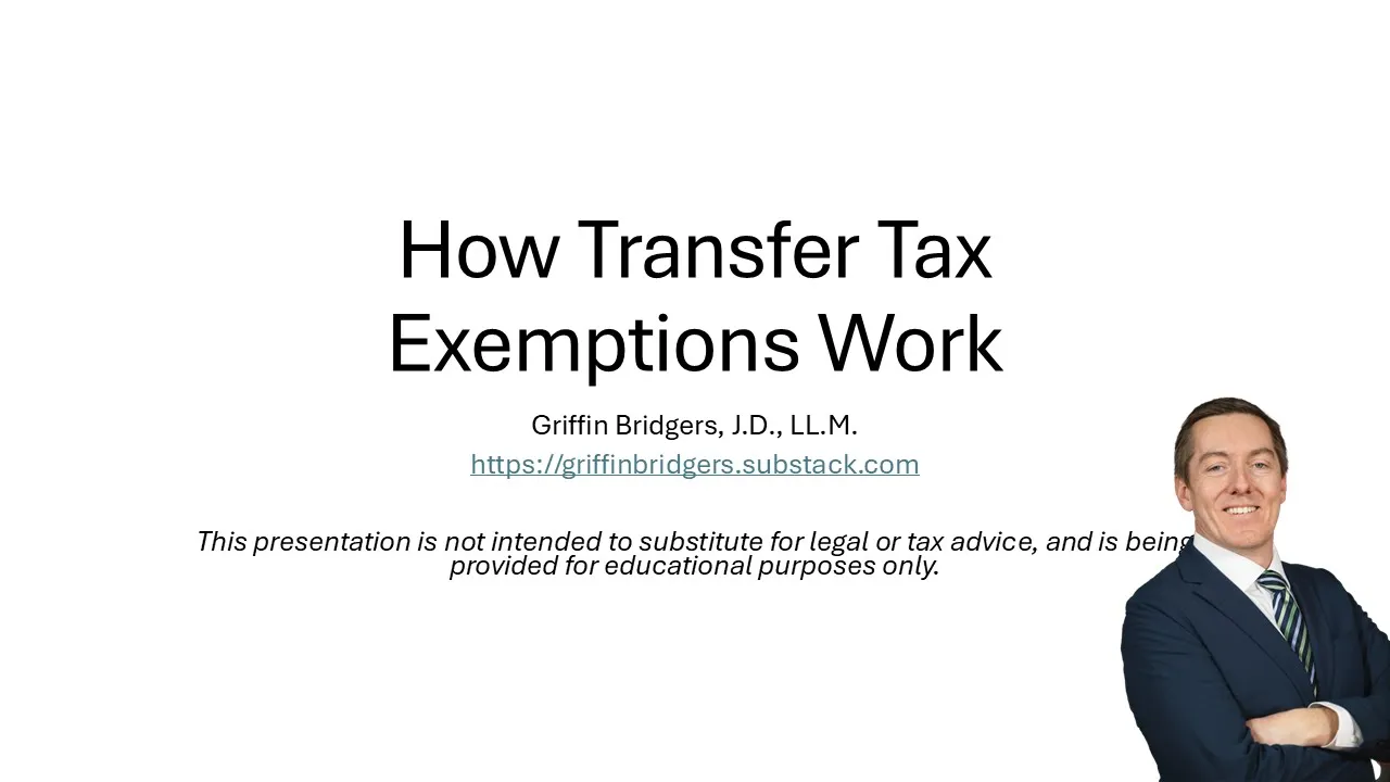 How Transfer Tax Exemptions Work - An Intro