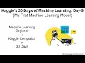 Kaggle s 30 Days Of ML Day-9 First Machine Learning Model and Validation