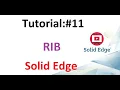 SOLID EDGE TUTORIAL CREATE A RIB IN SOLID EDGE Learning Tube