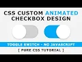 Custom Checkbox CSS Styling Checkbox Pure CSS Tutorial CSS - Simple Checkbox Styling -