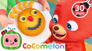 Silly Pancake Faces | CoComelon JJ's Animal Time | Animal Songs