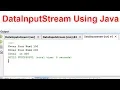 DataInputStream using Java