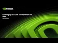 CUDA Tutorials I Installing CUDA Toolkit on Windows and WSL