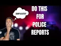 Police Report Writing Advice for new police officers