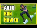 How to AUTO RUN SPRINT in FORTNITE on PS4 PS5 Xbox PC Controller Tutorial