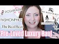 HUGE Pre-Loved Luxury Haul YSL Senreve Burberry from Poshmark Fashionphile The Real Real