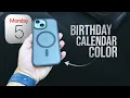 Can You Change Birt ay Calendar Color on iPhone explained