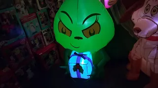 NEW FOR 2021 Christsmas Airblown Inflatable 5ft Grinch With Present