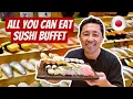 ALL YOU CAN EAT Sushi Buffet HINA SUSHI SHINJUKU Best Sushi Restaurant in Tokyo Japan