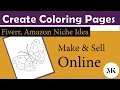 Create Coloring Pages for Kids Amazon and Fiverr Niche Idea Adobe Illustrator Maria Bibi