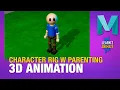 Setting up a Character RIG using Parenting in Autodesk Maya 2022 Beginner Tutorial