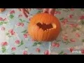 Pumpkin carving Bat template