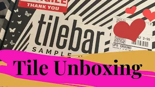 UNBOXING TileBar Samples Product Review Choosing Tiles for our Bathrooms
