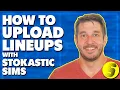 How to Upload DFS Lineups to DraftKings from Stokastic Sims Tool