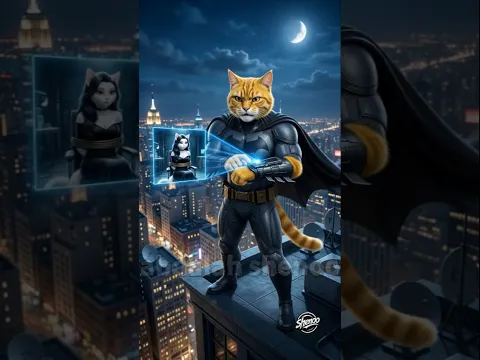 مياو البطل في مهمه لانقاذ مراته من عصابة شيخون #cat #ai #shorts