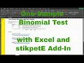 Excel - One-Sample Binomial Test with stikpetE