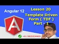 Angular 12 Tutorial In Hindi Lesson 20 Template Driven Form - Part 1 TDF Urdu Hindi