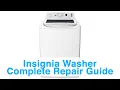 Insignia Washer Complete Repair Guide - Troubleshoot Simple Problems