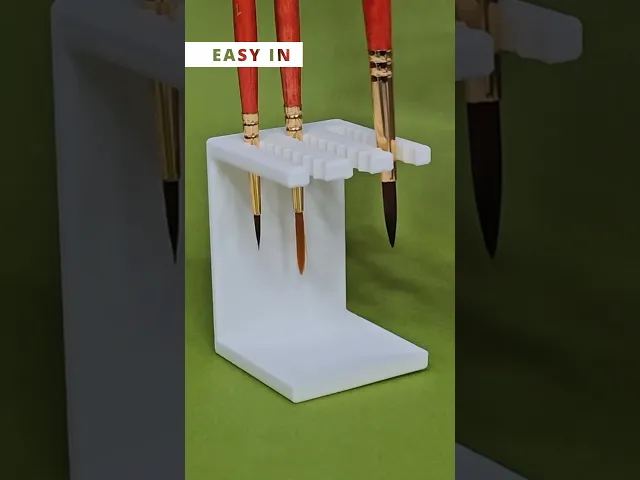 XXS XS S Paint brush rack | Holder for art brushes with drip tray | Gift for painters video thumbnail