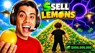 🍋 ¡VENDIENDO LIMONES hasta HACERME MILLONARIO en Roblox! 💰