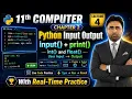 Input Output Operations 11th Class Computer Science Chapter 2 Python Programming Qais Ali Khan
