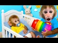 Download Lagu Singe Bon Bon offre une peluche au petit singe et achète du miel pour le petit ours à la ferme