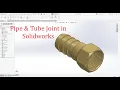 Solidworks CAD Design Exercise 180 Pipe Tube Joint in Solidworks