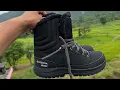 Decathlon QUECHUA Men Snow Hiking Shoes Warm and Waterproof SH100 High Black UNBOXING