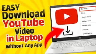 EASY How To Download YouTube Video In Laptop Or PC Without Any App Latest Tutorial 