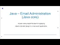 Email Administration System Java Core