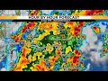 Hour by hour forecast of the rounds of rain this afternoon and evening