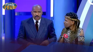 Steve's Dude and CRAZY for REAL!! He might even just be THE CRAZY Uncle! | Family Feud South Africa