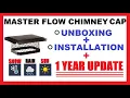 Master Flow Chimney Cap Review 1 Year Results Snow Rain Unboxing Installation CC1313 CC99