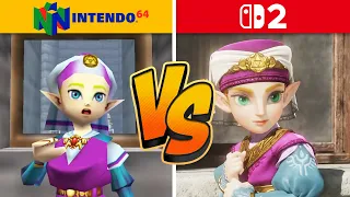 Zelda Ocarina of Time - Switch 2 vs Nintendo 64 (Graphics Comparison)