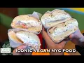 Must Try Iconic New York Food VEGAN Style Vegan Pizza Bagels Unreal Deli Meat