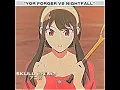 Download Lagu Yor Forger vs Nightfall 🥶 | 🎵LOS VOLTAGE (ULTRA SLOWED) | Spy × Family 💖 | #spyxfamily #shorts