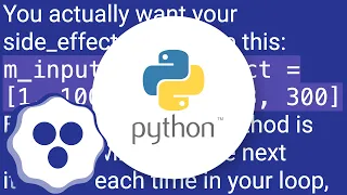 Python using mock for a multiple user inputs