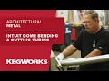 Intuit Dome Bar Foot Rail Fabrication Process Bending Cutting Tubing