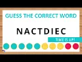 Guess the Correct Word Unscramble in Record Time 8 Letters Agent Quiz