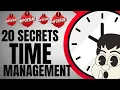 20 Time Management Secrets to Unlock your Productivity Must Watch