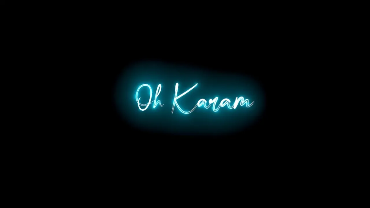 🥀 Oh Karam Khudaya Hai (Tere Sang Yaara) Whatsapp Status || New Black Screen Lyrics Status | #iMovie