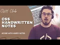 CSS Handwritten Notes Cheatsheet Download Codewithharry