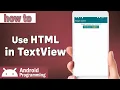 how to use html in textview in android