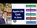 UNDERSTAND APPLETS LIFE CYCLE IN JAVA PROGRAMMING LANGUAGE