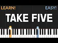 Take Five - Dave Brubeck Piano Tutorial