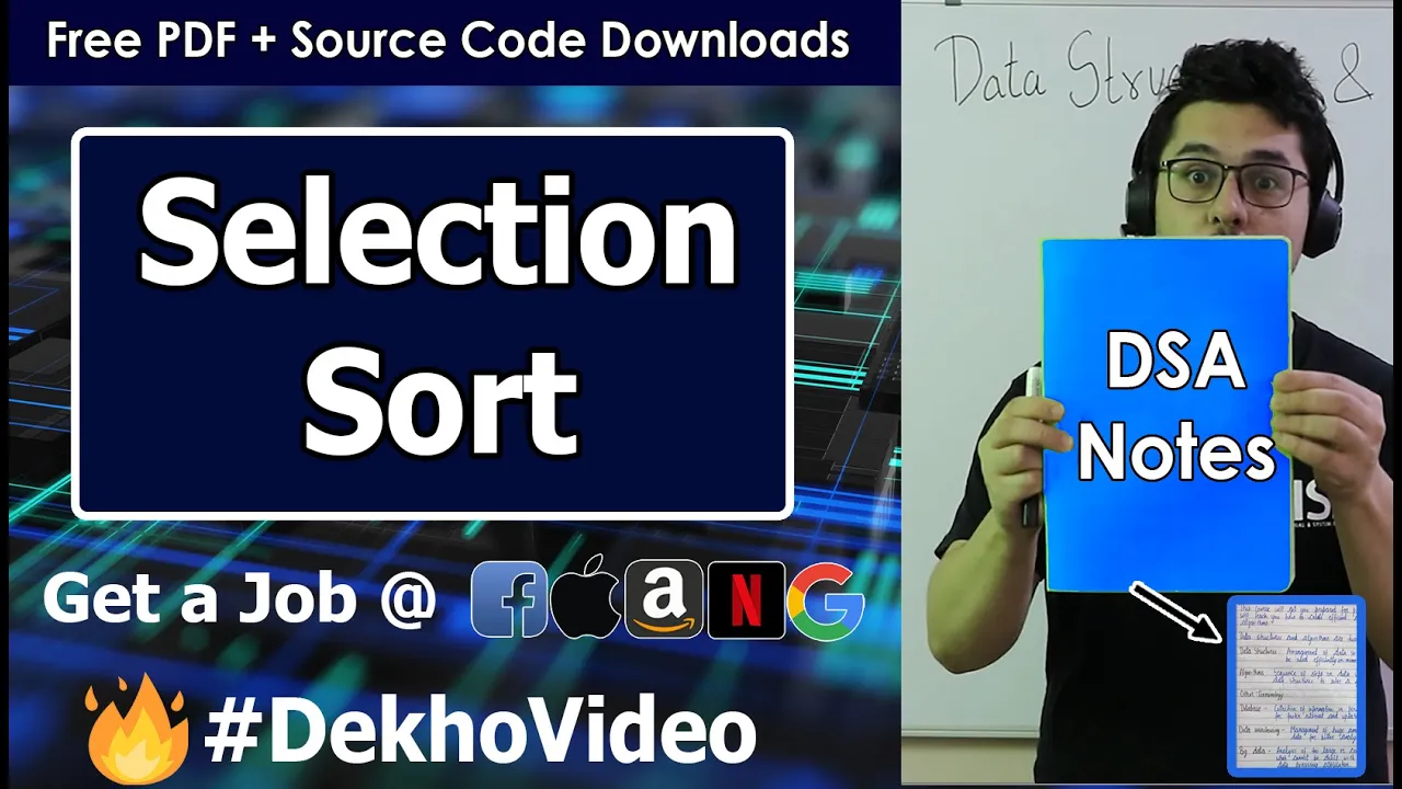 Selection Sort Algorithm - YouTube thumbnail