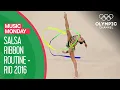 Ganna Rizatdinova s Rhythmic Ribbon Performance at Rio 2016 Music Monday